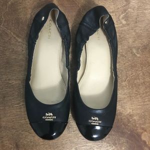 Black Coach Flats